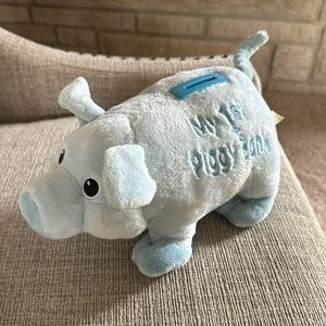 Baby boy my first piggy bank plush